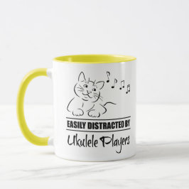 Caneca Gato curioso facilmente distraído por jogadores Uk