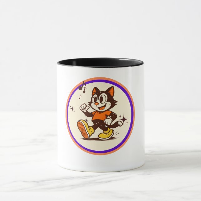 Caneca Gato Dançante (Centro)