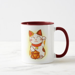 Caneca Gato de arroz Lucky Maneki Neko D20