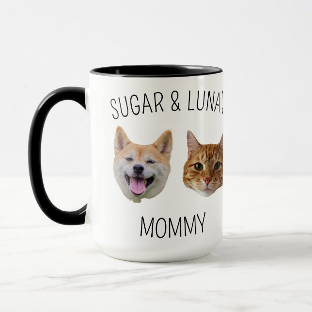 Caneca Gato de Cachorro Personalizado com Cara de Mug, pr (Esquerda)