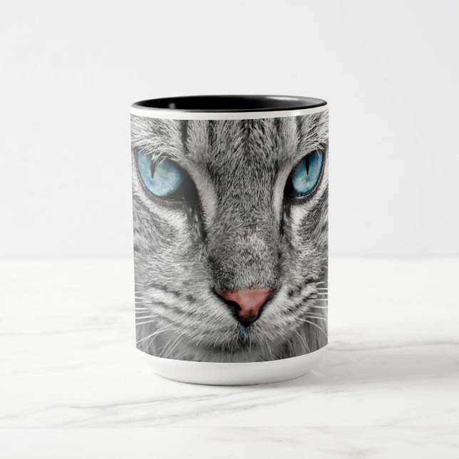 Caneca Gato de café com retrato (Centro)