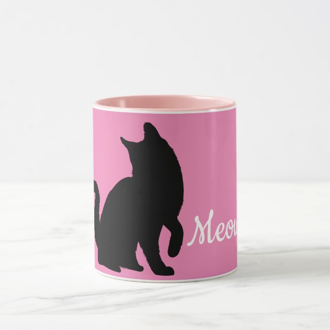 Caneca Gato de Mata Preta Rosa (Centro)