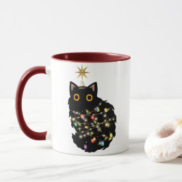 Caneca Gato de Natal
