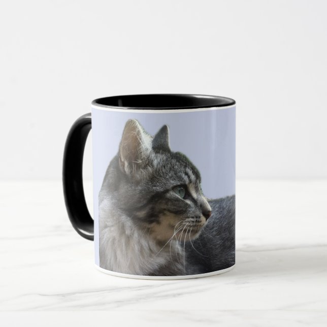 Caneca Gato de Reclinação Gordo (Frente Esquerda)