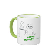 Gato de segunda-feira cómico