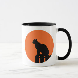Caneca Gato do Dia das Bruxas
