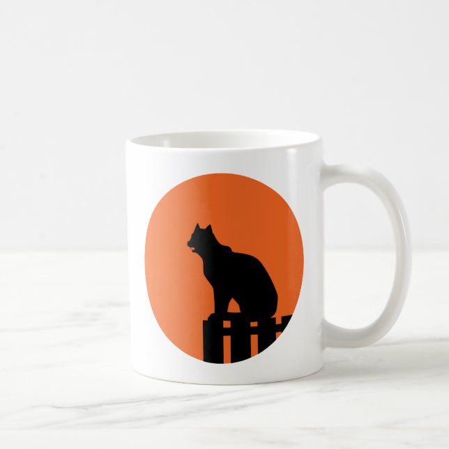 Caneca Gato do Dia das Bruxas (Direita)