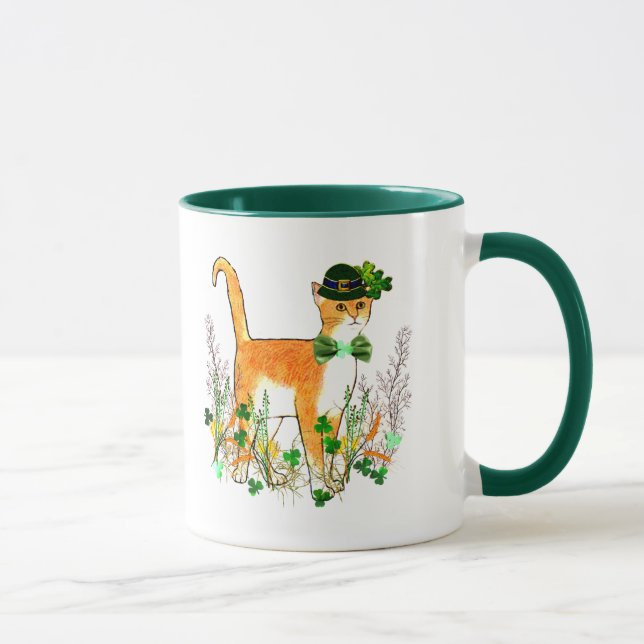 Caneca Gato do dia de St Patrick (Direita)