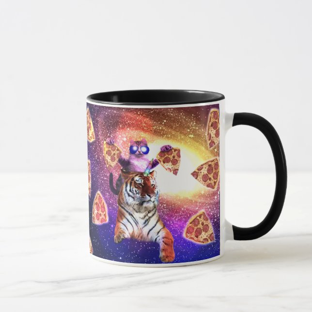 Caneca Gato Do Espaço No Tigre Unicorn (Direita)