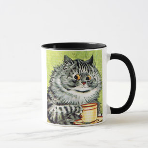 Caneca Gato do Teacup por Louis Wain