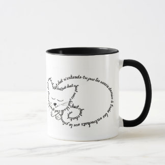 Caneca Gato dormente, gato charmant