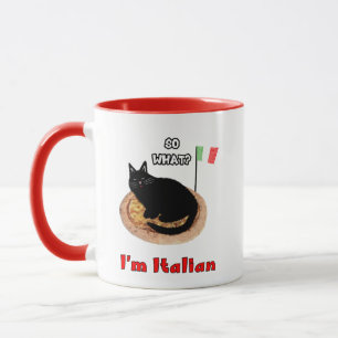 Caneca Gato e pizza