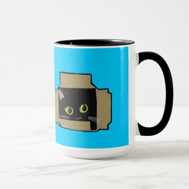 Caneca Gato em uma caixa (Direita)