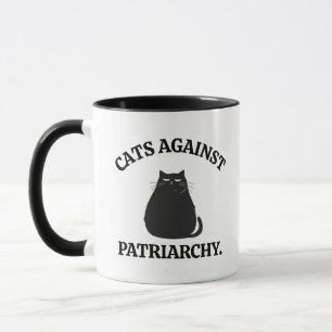 Caneca Gato Engraçado Fala Feminista Mãe Amiga Política P