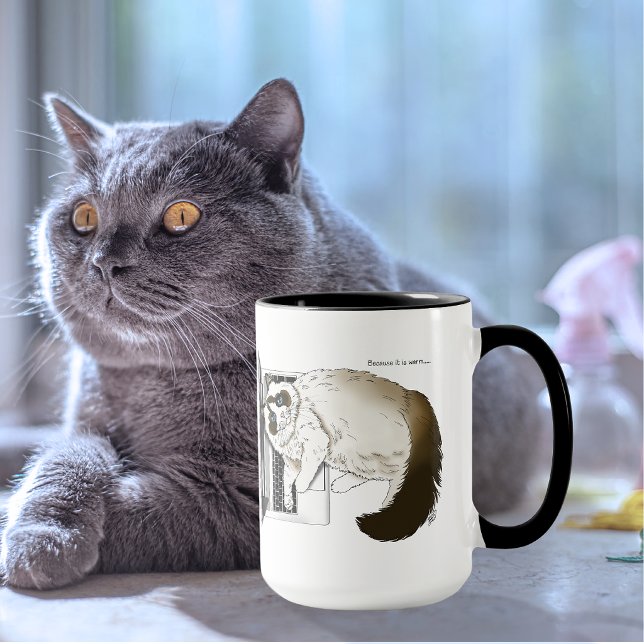 Caneca Gato Felpudo Ragdoll Lavanda Notebook Engraçado (Criador carregado)