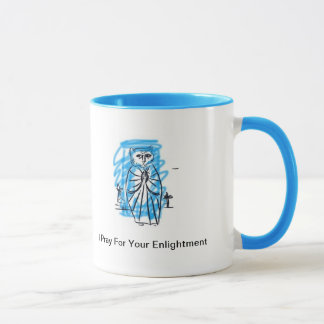Caneca Gato Guru - eu Pray para seu Enlightment