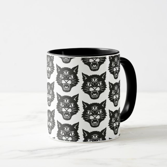 Caneca Gato Irritado (Frente Esquerda)