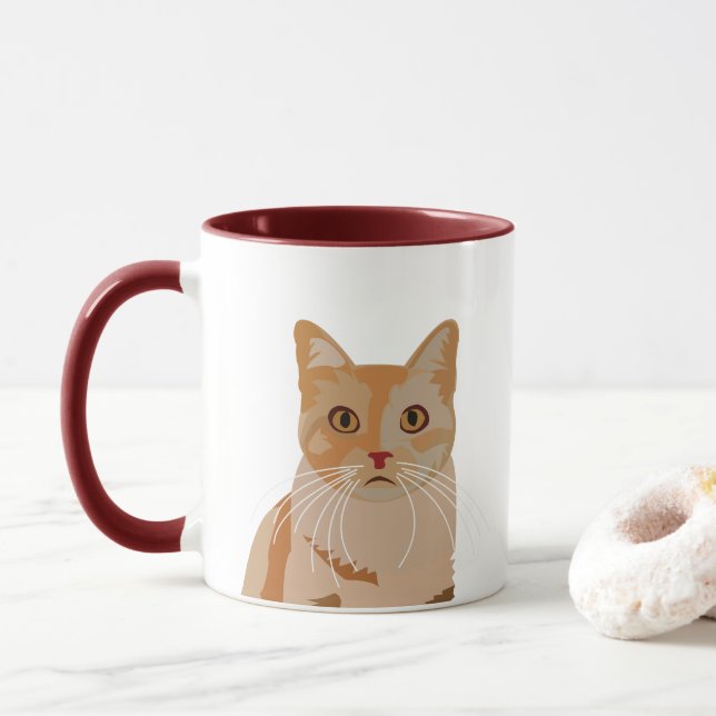 Caneca Gato Kitty Gato Fofo  (Com Donut)