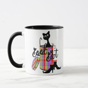 Caneca Gato Legal de Halloween