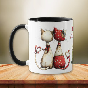 Caneca Gato Legal Dia dos Namorados Fofo 