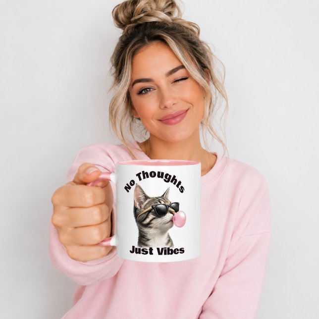 Caneca Gato Legal Divertido Só Vibes (Criador carregado)