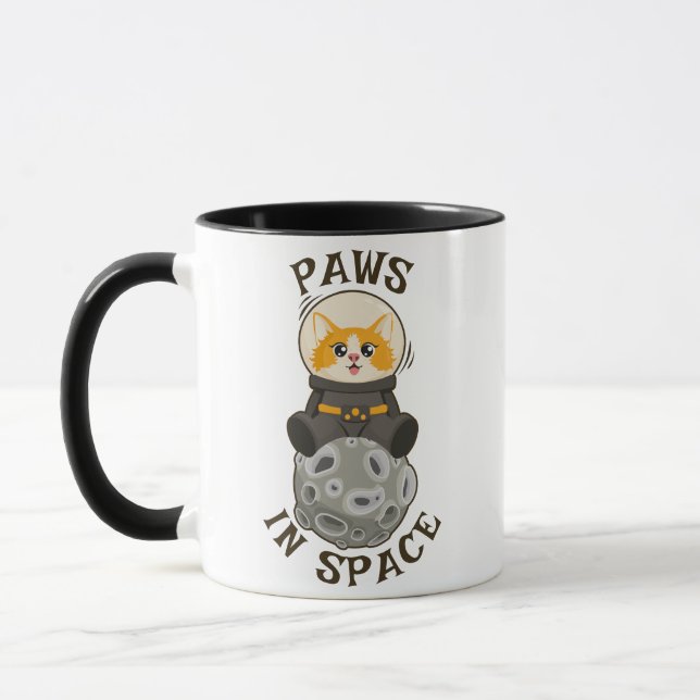 Caneca Gato Legal no espaço Gato Astronauta Animal Cósmic (Esquerda)