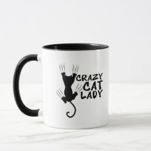 Gato Louco, Dama de Mug Adorável, amantes de gatos