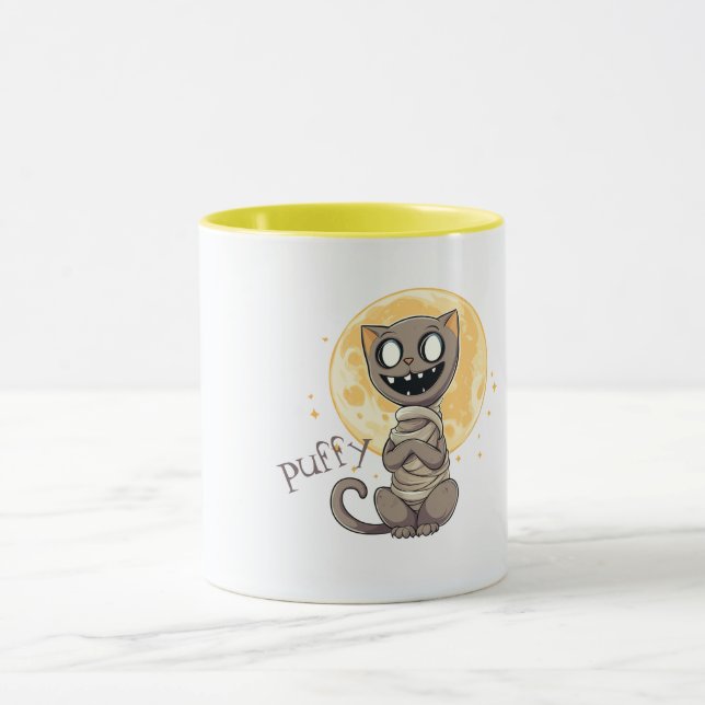Caneca Gato Louco e Lua Cheia (Centro)
