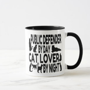 Caneca Gato Lover Defensor Público