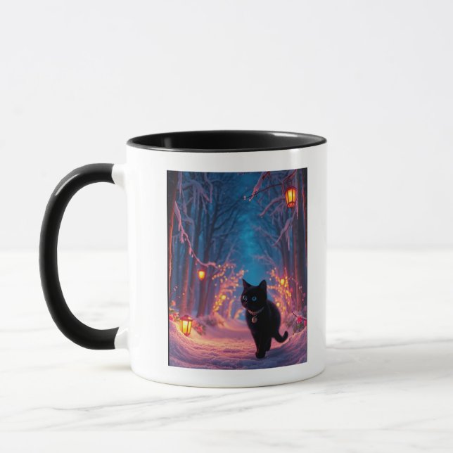 Caneca Gato na floresta (Esquerda)