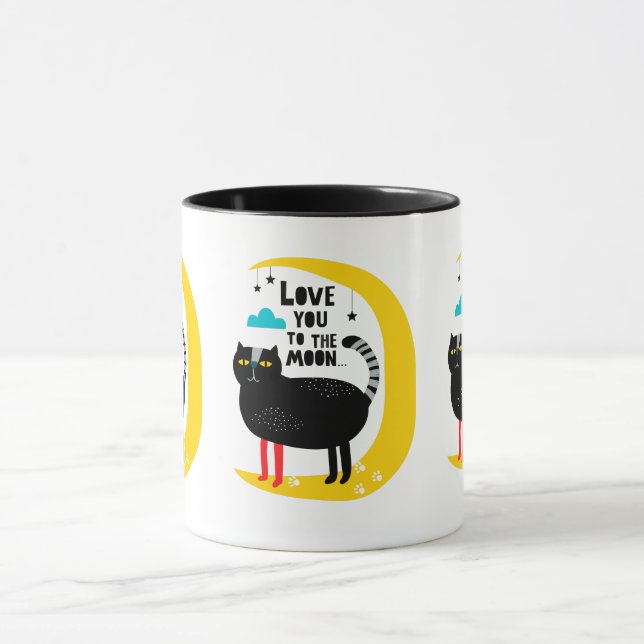 Caneca Gato na lua (Centro)