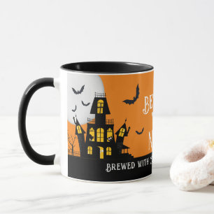 Caneca Gato Negro Bat Vampiro do Halloween