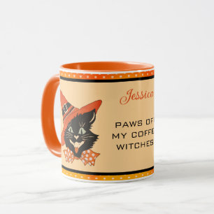 Caneca Gato Negro Halloween - Peças Do Meu Café