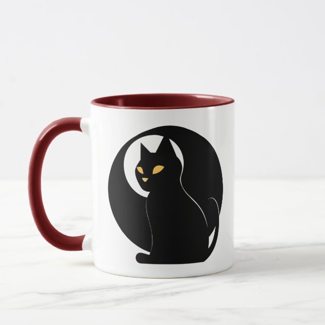 Caneca Gato negro voa e descobre (Esquerda)