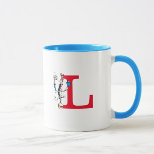 Caneca Gato no Ato de Equilíbrio Monograma L