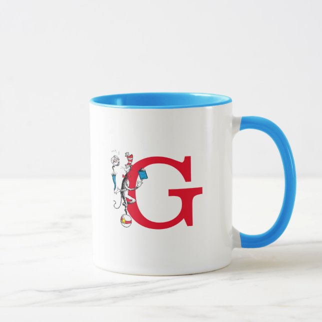 Caneca Gato no Chapéu Ato de Equilíbrio Monograma G (Direita)
