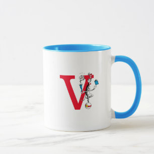 Caneca Gato no Chapéu Ato de Equilíbrio Monograma V