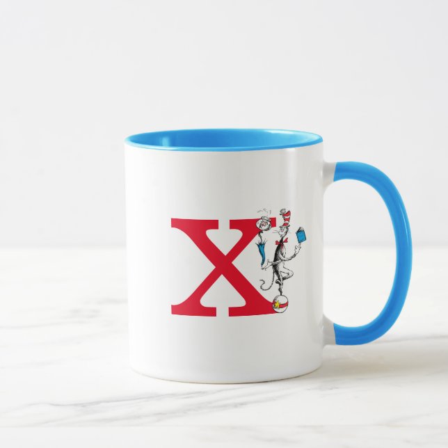 Caneca Gato no Chapéu Ato de Equilíbrio Monograma X (Direita)