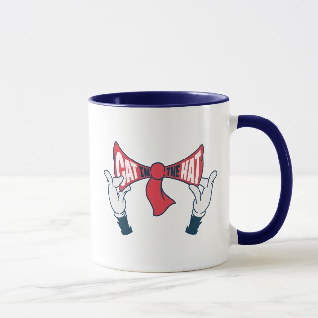 Caneca Gato no Chapéu | Gravação de Arco de Texto Cat (Direita)