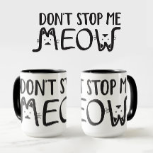 Gato Pai Gato Mãe Simples Engraçado Preto Branco E