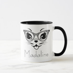 Caneca Gato preto e branco