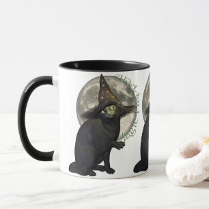 Caneca Gato preto mágico
