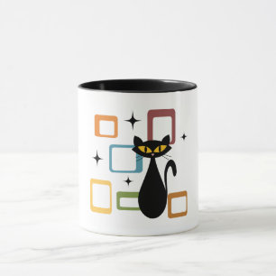 Caneca gato preto meio século