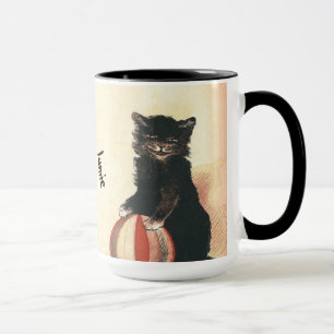 Caneca Gato Preto Vintage HALLOWEEN