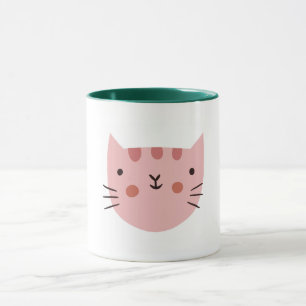 Caneca Gato Rosa, Bonito Engraçado
