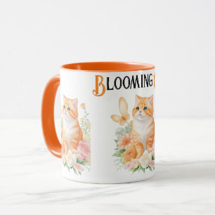 Caneca "Gato Sangrento: Terra Maravilha do Flor Laranja e