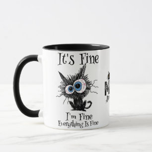 Caneca Gato Sarcástico Divertido  Colegas de Trabalho M