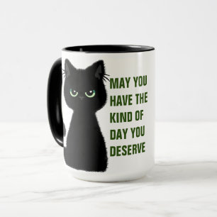 Caneca Gato Sarcástico Humor Café Tea Cocoa M
