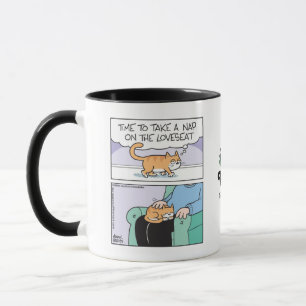 Caneca Gato senta no sofá (colo) 