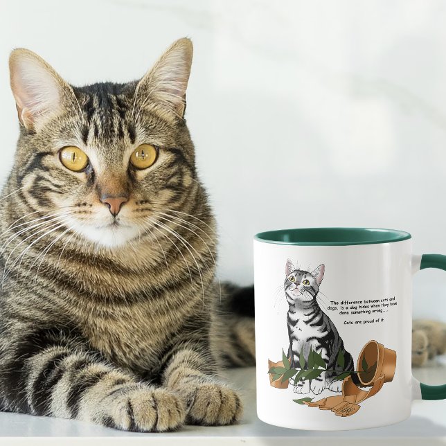 Caneca Gato Travesso Planta (Criador carregado)